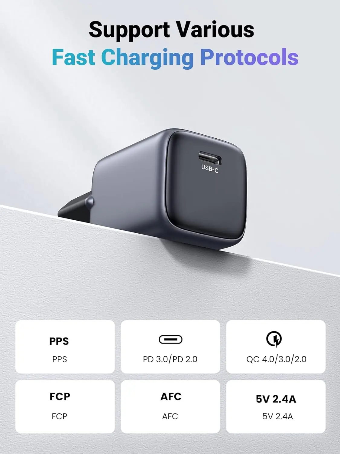 UGREEN 90666 USB-C GaN Fast Charger 30W EU - Image 2